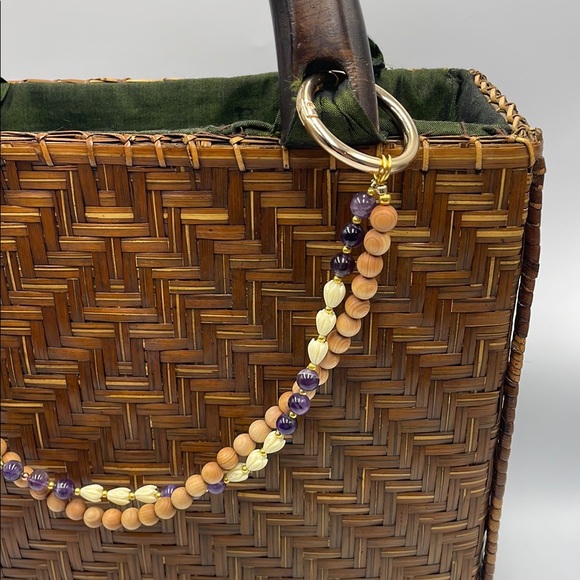 Double strand purse lei sandalwood pikake accessory handmade - Picture 1 of 11